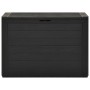 Caja de almacenamiento de jardín gris antracita 78x44x55 cm