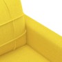 Juego de sofás con cojines 4 piezas tela amarillo claro