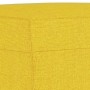 Juego de sofás con cojines 3 piezas tela amarillo claro