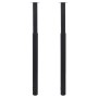 2x Patas de mesa telescópicas negro 710 mm-1100 mm