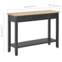 Mesa consola de madera negro 110x35x80 cm