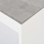 Mesa alta de cocina con estantería blanca 110x50x103 cm