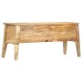 Caja de almacenaje de madera maciza de mango 99x35x48 cm