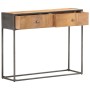Mesa consola de madera maciza reciclada 90x30x75 cm