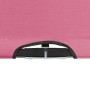 Tumbona doble plegable acero rosa