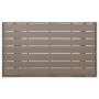 Mesa de jardín ratán sintético gris 120x70x66 cm