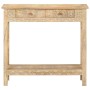 Mesa consola de madera maciza de mango 80x35x74 cm