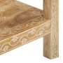 Mesa consola de madera maciza de mango 80x35x74 cm