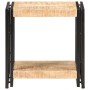 Mesa auxiliar de madera de mango rugosa 40x30x40 cm
