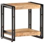 Mesa auxiliar de madera de mango rugosa 40x30x40 cm