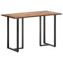 Mesa de comedor de madera maciza de mango rugosa 120 cm