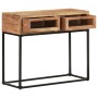 Mesa consola de madera maciza de acacia 90x35x76 cm