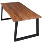 Mesa de comedor madera maciza de acacia 170x90x75 cm