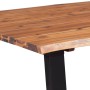 Mesa de comedor madera maciza de acacia 170x90x75 cm