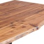 Mesa de comedor madera maciza de acacia 170x90x75 cm
