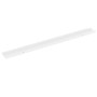 Estantes de pared 4 unidades blanco brillo 100x9x3 cm