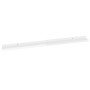 Estantes de pared 4 unidades blanco brillo 100x9x3 cm