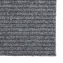 Alfombra de pasillo atrapa suciedad 100x250 cm gris