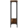 Mesa consola madera de ingeniería roble ahumado 100x22,5x75 cm