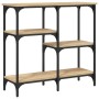 Mesa consola madera de ingeniería roble Sonoma 80x29x75 cm