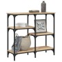 Mesa consola madera de ingeniería roble Sonoma 80x29x75 cm