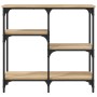 Mesa consola madera de ingeniería roble Sonoma 80x29x75 cm