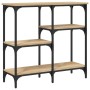 Mesa consola madera de ingeniería roble Sonoma 80x29x75 cm