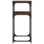 Mesa consola madera de ingeniería marrón roble 75x35,5x75 cm