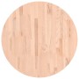 Tablero redondo de madera maciza de haya Ø70x4 cm