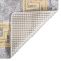 Alfombra lavable antideslizante gris 160x230 cm
