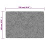 Alfombra lavable antideslizante gris 160x230 cm