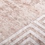 Alfombra lavable antideslizante beige 120x180 cm