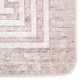 Alfombra lavable antideslizante beige 120x180 cm