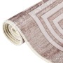 Alfombra lavable antideslizante beige 120x180 cm