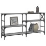 Mesa consola madera de ingeniería gris Sonoma 150x29x76,5 cm