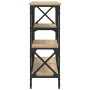 Mesa consola madera de ingeniería roble Sonoma 150x29x76,5 cm