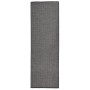 Alfombra de exterior de tejido plano gris 80x250 cm