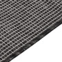 Alfombra de exterior de tejido plano gris 80x250 cm