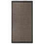Alfombra de exterior de tejido plano marrón oscuro 100x200 cm
