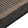 Alfombra de exterior de tejido plano marrón oscuro 100x200 cm