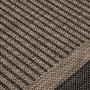 Alfombra de exterior de tejido plano marrón oscuro 100x200 cm