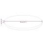 Tablero de mesa redonda madera de roble marrón oscuro Ø70x1,5cm