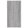 Mesa auxiliar madera contrachapada gris Sonoma 50x26x50 cm