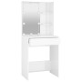 Tocador con LED blanco brillante 60x40x140 cm