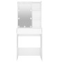 Tocador con LED blanco brillante 60x40x140 cm