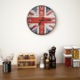 Reloj vintage de pared con flores UK 30 cm