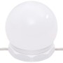 Juego de tocador con LED madera contrachapada gris hormigón