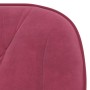 Sillas de comedor 2 unidades terciopelo rojo tinto