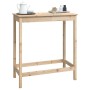 Mesa alta de bar madera maciza de pino 100x50x110 cm