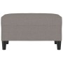 Reposapiés de tela gris taupe 70x55x41 cm
